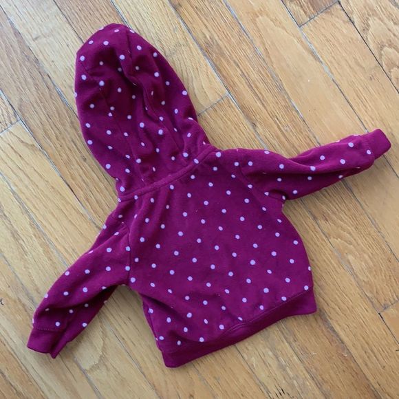 Baby Girl Owl Zip-Up Hoodie Sweater Jacket - Picture 4 of 5